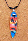 New Surfboard Necklace Pendant Shark Tooth Cord Beads Surfer Beach Boy Girl Men