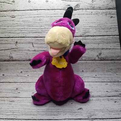 Dakin The Flintstones Dino Plush Dinosaur Purple Vintage Stuffed Animal 8” Toy - Image 1 of 4
