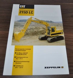 Excavadora excavadora Caterpillar 215D LC folleto de especificaciones para gatos folleto DE - Imagen 1 de 5