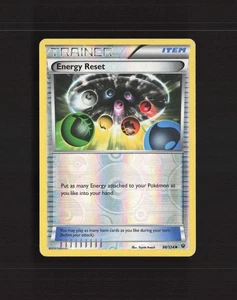 Energy Reset 98/124 Fates Collide Reverse Holo Pokemon Card MP - Picture 1 of 10