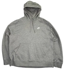 Sudadera con Capucha Nike Para Hombre XL Gris Pullover Sudadera Swoosh - Imagen 1 de 2