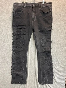 Homme + Femme Twilight Denim Jeans Herren 36 Schwarz Baumwolle High Rise Straight Leg - Bild 1 von 13