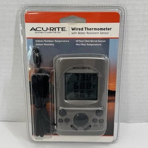 New ACURITE Digital Thermometer,4-1/2" H,2-1/2" W 00892SB NIP Wired - Picture 1 of 2