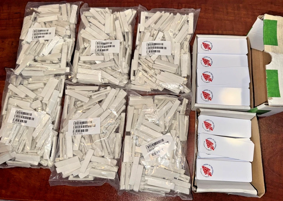240 Order of the Arrow 3" Plastic Name Tags (Blank) with Included Pin Back - Image 1 of 3
