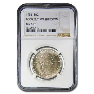 1951 Booker T. Washington Half Dollar MS-66+ NGC - Picture 1 of 3