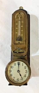 Atq 1918 Ornate Mpls-Honeywell Heat Regulator Thermostat & Clock Untested! S90 - Picture 1 of 14