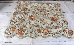Waverly Kissenbezüge 28 x 25 Blumen gewellte Kanten korallengrün Reißverschluss gesteppt - Bild 1 von 10