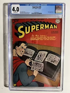 SUPERMAN #49 DC COMICS 1947 GOLDEN AGE CGC 4.0 GRADED! TOYMAN APP - Picture 1 of 2