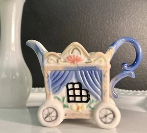 Vintage Porzellan Prinzessin Kutsche Milchkännchen für Pflanzen/Teeparty/Display - Bild 1 von 7