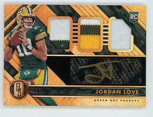 2020 Panini Gold Standard Jordan Love RPA Rookie Triple Patch Auto Autograph /49 - Picture 1 of 1
