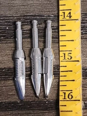 De colección 1980 Transformers Era Daltanias Plástico 2" Largo Plata Misiles  Foto 1 de 4