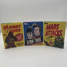 The Original Topps Trading Card Series Hardback & Cards NEW LOT OF 3! Star Trek