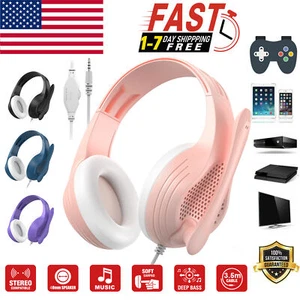 Noise Cancelling Headphones Gaming Headset for PS5/4 PC Xbox with Mic - Picture 1 of 1