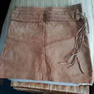 Short suede lined skirt, size 8 - Bild 1 von 3