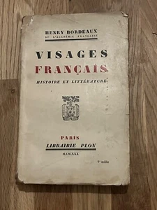 Buch Französische Gesichter Geschichte und Literatur von Henry Bordeaux 1930 (1/A0-73) - Bild 1 von 5