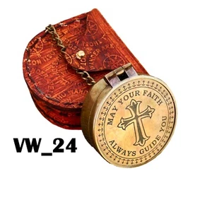 May Your Faith Always Guide You Compass Vintage Nautical Marine Compass Gift - Picture 1 of 6