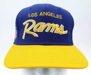 Cappello berretto vintage LOS ANGELES RAMS specialità sportive SCRIPT 100% lana aderente 7 professionale LA - Foto 1 di 11