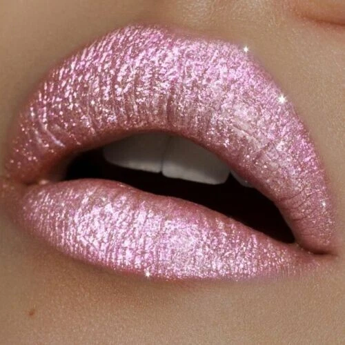 LIME CRIME COSMETIC DIAMOND CRUSHERS METALLIC LIP LIPSTICK IRIDESCENT PINK PEARL - Image 1 of 4