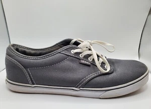 Vans Off The Wall Lace Up Canvas Women's Size 10 Gray Grey - Picture 1 of 10