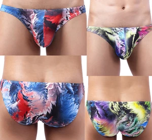 Men's Underwear 2 PACKS Sexy Low-rise Bikini Contour Fit Briefs - Picture 1 of 10