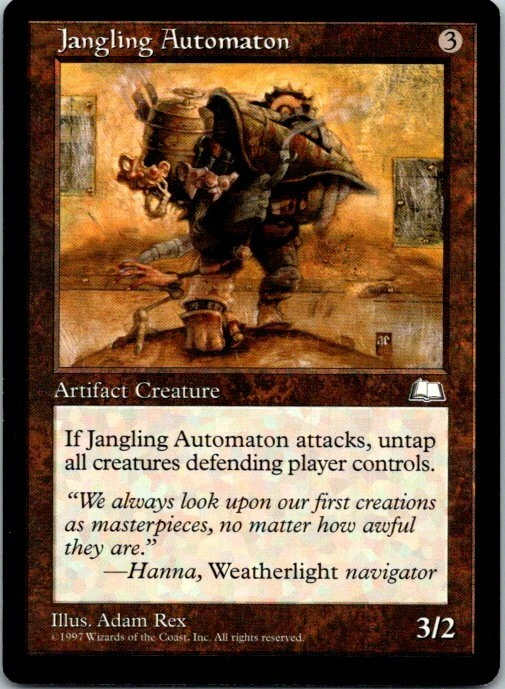 Jangling Automaton Magic The Gathering Weatherlight Card Light Play X1 - Image 1 of 1
