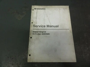 Daewoo Diesel Engine 3.3 Liter (DB33A) Service Manual SB2013E02 Jul. 1998 - Picture 1 of 6