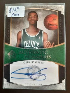 GERALD GREEN-2006 SP AUTHENTIC SIGNATURES AUTOGRAPH 🏀 BASKETBALL CARD-CELTICS - Picture 1 of 3