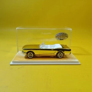 Hot Wheels '65 MUSTANG CONVERTIBLE Chrome GOLD (WANGSTAR CUSTOM) REAL RIDERS - Picture 1 of 15