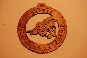 ESTADOS UNIDOS SEABEE VIETNAM VETERANO CORTE LÁSER ORNAMENTO - Imagen 1 de 1