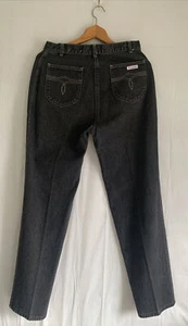 Pizzazz Women’s Paris High Waist Black 21X26 Jeans Denim Pants 30W X 29L - Picture 1 of 12