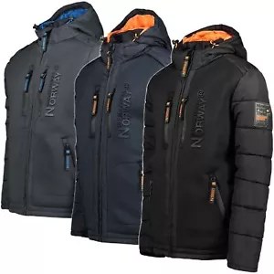 Geographical Norway BEACHWOOD Parka Giacca Giubbotto outdoor uomo cappuccio - Imagen 1 de 12
