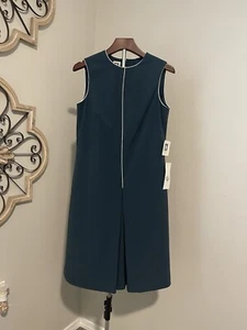 Vestido Anne Klein para mujer talla 6 verde mallardo oficina trabajo - Imagen 1 de 15