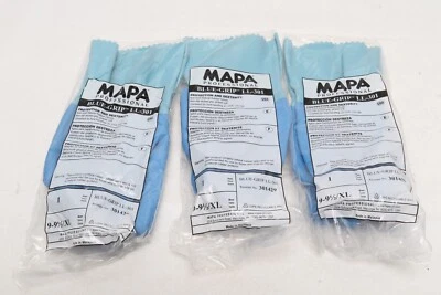 3 pares de guantes profesionales MAPA agarre azul LL-301 Foto 1 de 3