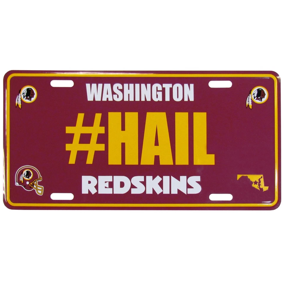 Алюминиевый номерной знак Washington Redskins #HAIL (футбол НФЛ) - Изображение 1 из 1