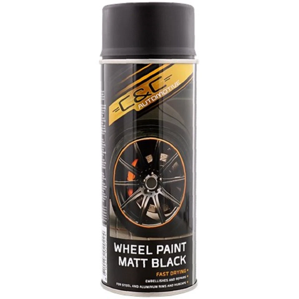 C&C Felgenlack Matt Schwarz  Felgenspray  - Bild 1 von 1