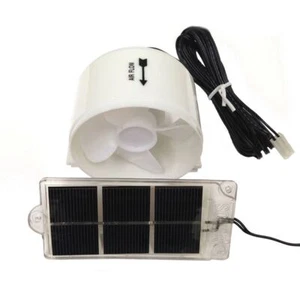 Solar Fridge White Cooling Air Fan Caravan Camper Motorhome RV Boat 4WD Camping - Picture 1 of 8