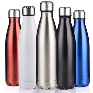 500ML Stainless Steel Vacuum Thermos Bicycle Outdoors Sports Kettle Water Bottle - Picture 1 of 17