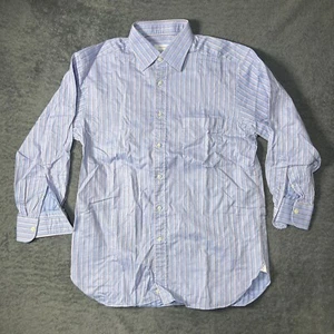 Ermenegildo Zegna gestreiftes Hemd mit Knopfleiste LS Größe 42-16 1/2 - Bild 1 von 10