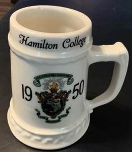 1950 Hamilton College Ceramic Mug. Name Walt On Back - Picture 1 of 2