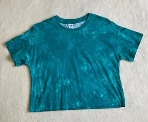 Old Navy Girls Tye Dye Cropped T shirt Teal Size XL ( 14-16 ) - Picture 1 of 5