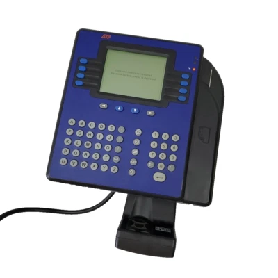 Adp 4500 Time Clock 8602800-856 W/ Quick Punch Fingerprint Reader 8602801-002 - Image 1 of 4