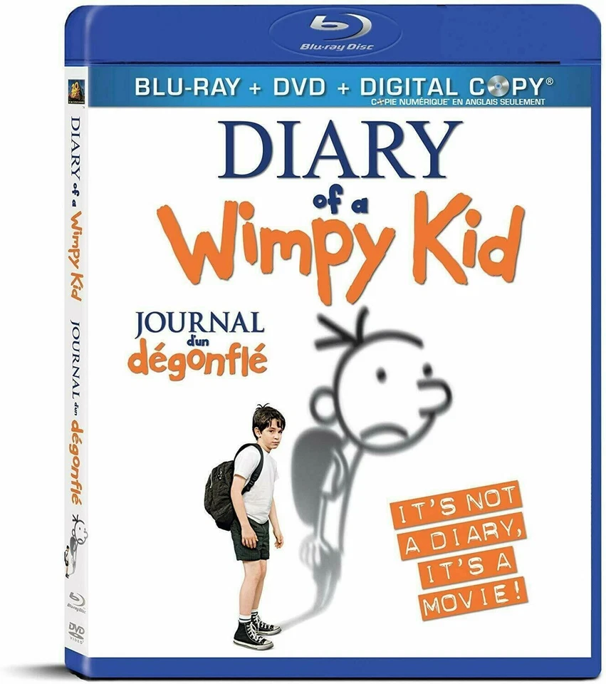 Diary of a Wimpy Kid Blu-ray + DVD + Digital Copy Free Same Day Ship Canada Film - Image 1 of 1