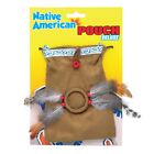 Bristol Novelty BA1066 Indian Native Pouch   Brown American, Womens, One Size