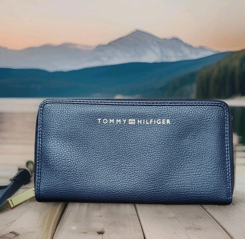 TOMMY HILFIGER Blue Zip Wallet  - Image 1 of 4