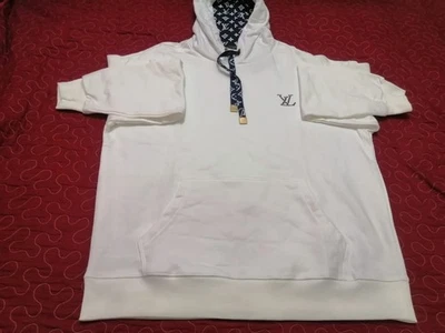 LOUIS VUITTON Sudadera con Capucha Blanca Talla L Foto 1 de 4