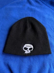 Vintage Zero Skateboarding Beanie schwarz Mütze Logo bestickt Hookups Fuct USA - Bild 1 von 3