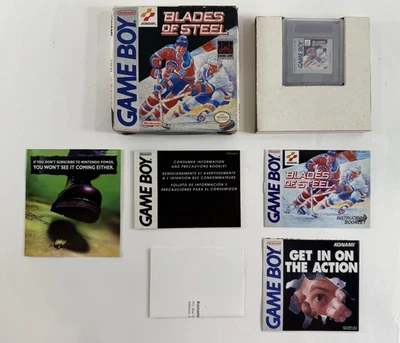 Blades of Steel (Nintendo GameBoy, 1991) Game Box Manual Inserts Registration - Image 1 of 4