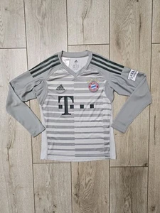 BAYERN MUNICH 2018 GOALKEEPER FOOTBALL SHIRT SOCCER JERSEY 9-10Y 140cm ADIDAS - Picture 1 of 8