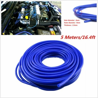4mm Silicone Vacuum Tube Hose Silicon Tubing 16.4ft 5M for Car Cooling System - Image 1 of 4