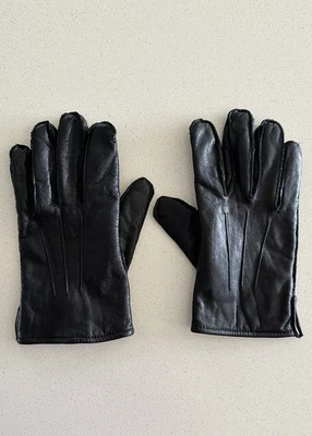 Devon By Gates Men's Black Leather Gloves Size L - Image 1 of 4